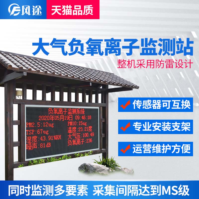 在線負氧離子檢測系統(tǒng)，兼具美學(xué)的生態(tài)監(jiān)測站